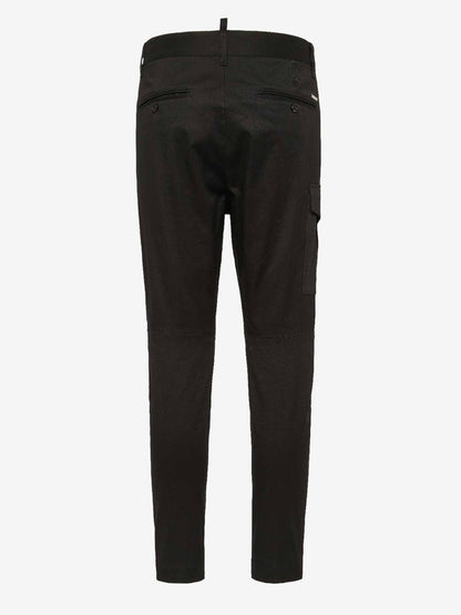 Outlet online Dsquared2 Hombre Pantalones Cargo Algodón color Negro sku 521-003268 01 - Foto 4
