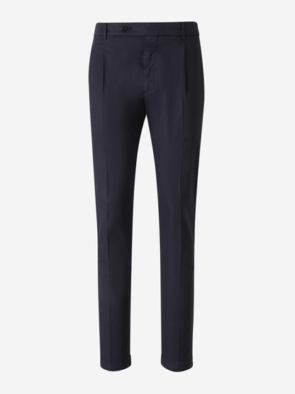 Outlet online Santa Eulalia Hombre Pantalones Formales Pinzas color Azul Marino sku 521-003270 04 - Foto 1