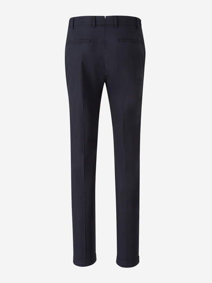 Outlet online Santa Eulalia Hombre Pantalones Formales Pinzas color Azul Marino sku 521-003270 04 - Foto 2