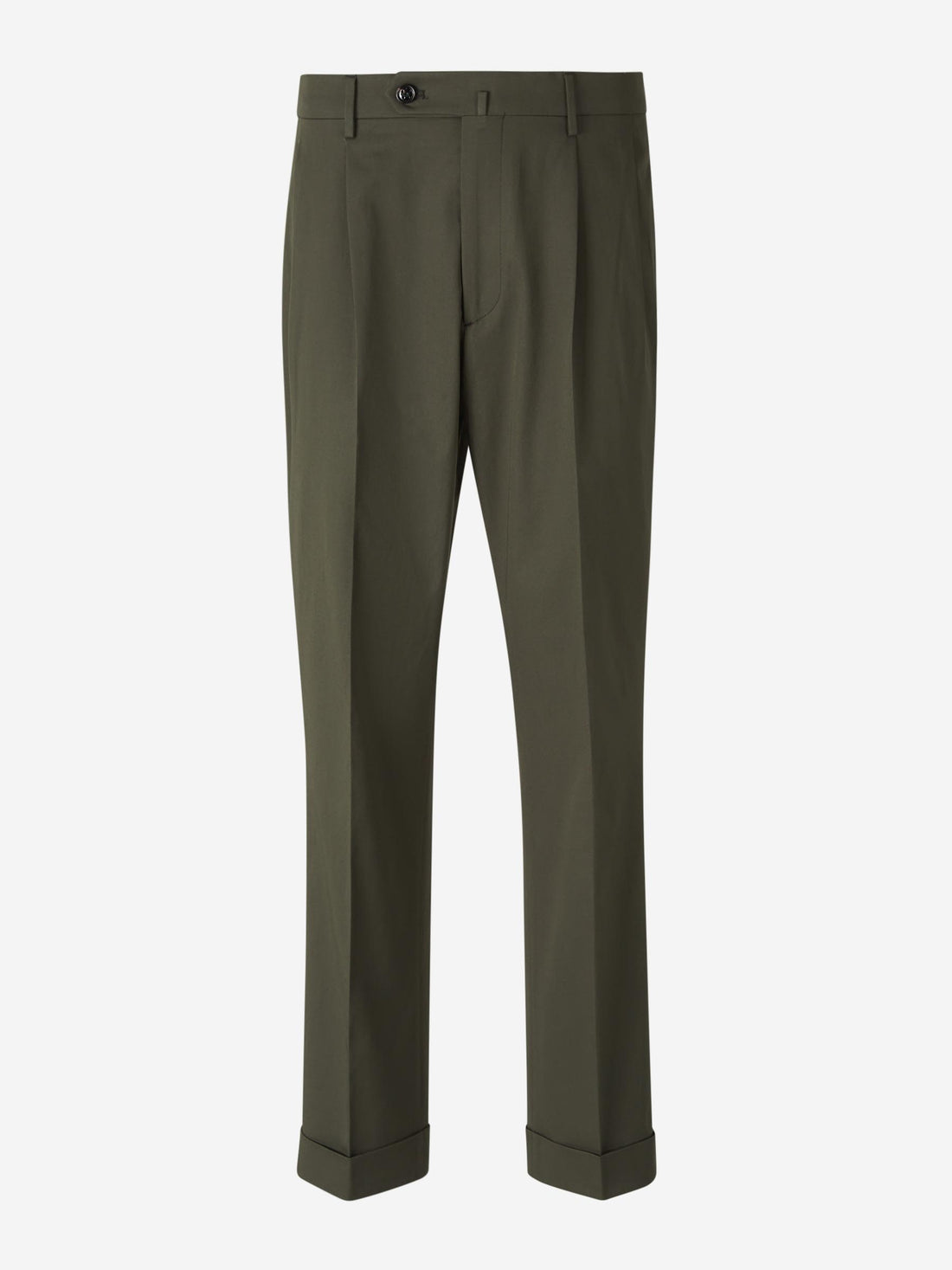 Outlet online Berwich Hombre Pantalones Formales Algodón color Verde Militar sku 521-003275 01 - Foto 1