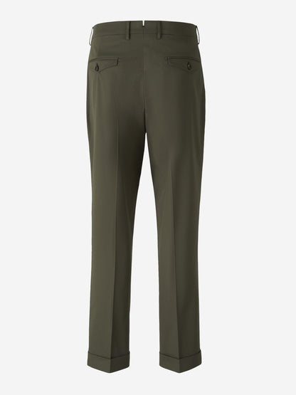 Outlet online Berwich Hombre Pantalones Formales Algodón color Verde Militar sku 521-003275 01 - Foto 2