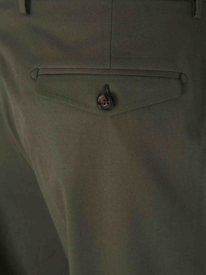 Outlet online Berwich Hombre Pantalones Formales Algodón color Verde Militar sku 521-003275 01 - Foto 4