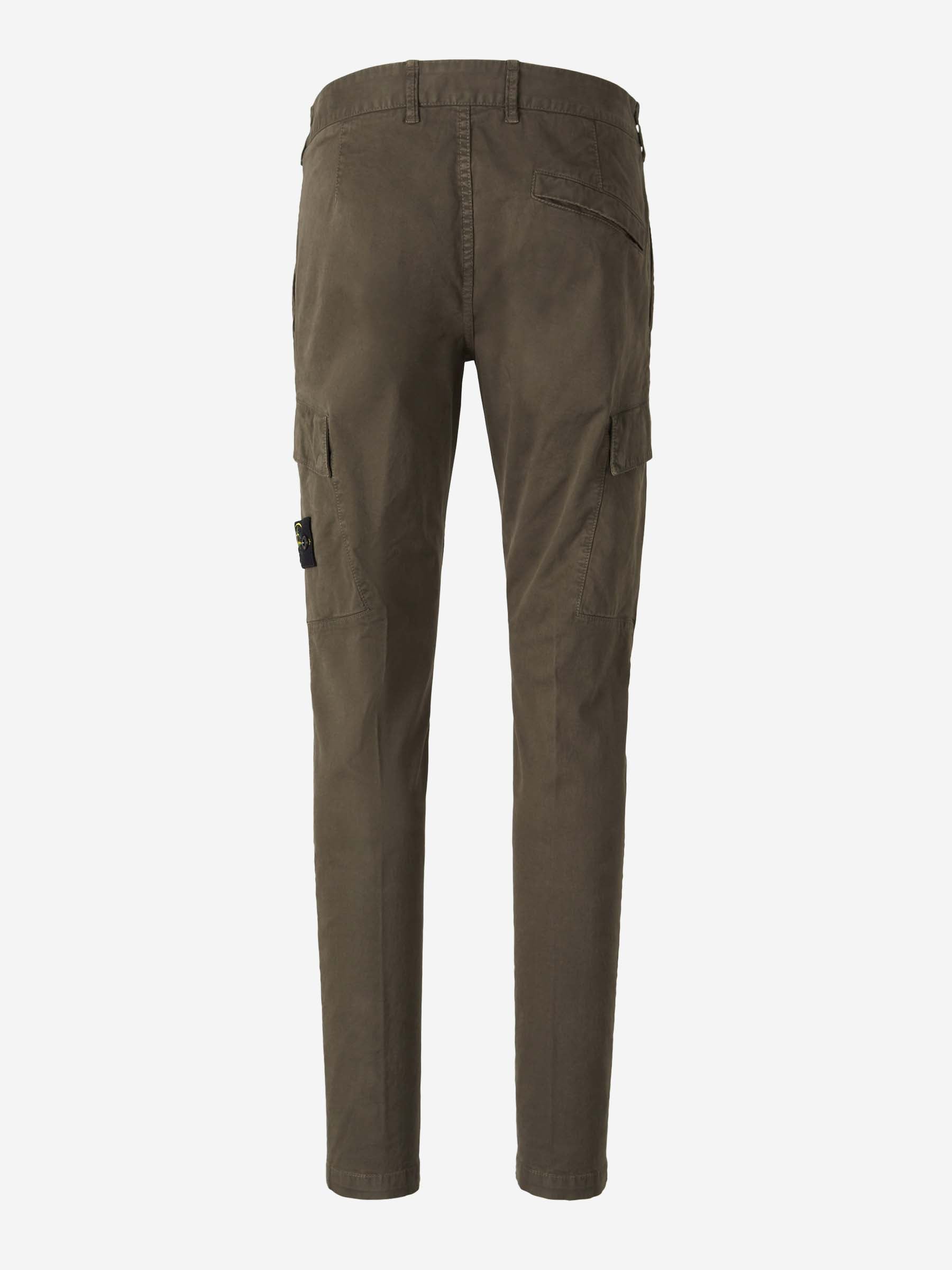 Outlet online Stone Island Hombre Pantalones Cargo Stretch color Verde Militar sku 521-003278 02 - Foto 3