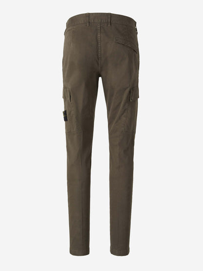 Outlet online Stone Island Hombre Pantalones Cargo Stretch color Verde Militar sku 521-003278 02 - Foto 3