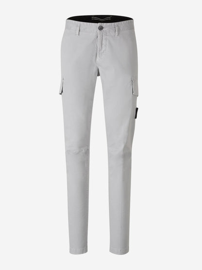 Outlet online Stone Island Hombre Pantalones Cargo Stretch color Gris Claro sku 521-003278 03 - Foto 1