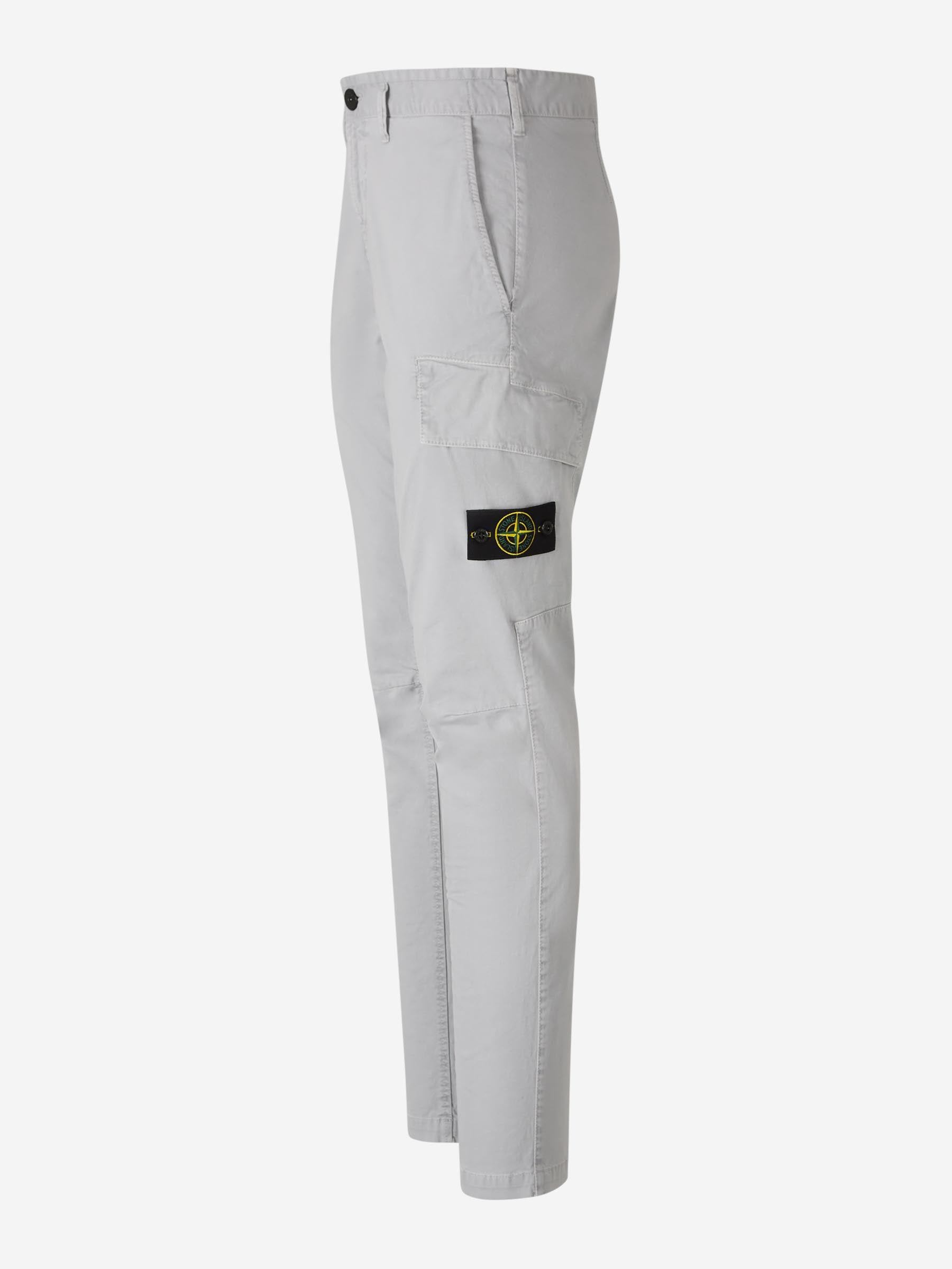 Outlet online Stone Island Hombre Pantalones Cargo Stretch color Gris Claro sku 521-003278 03 - Foto 2