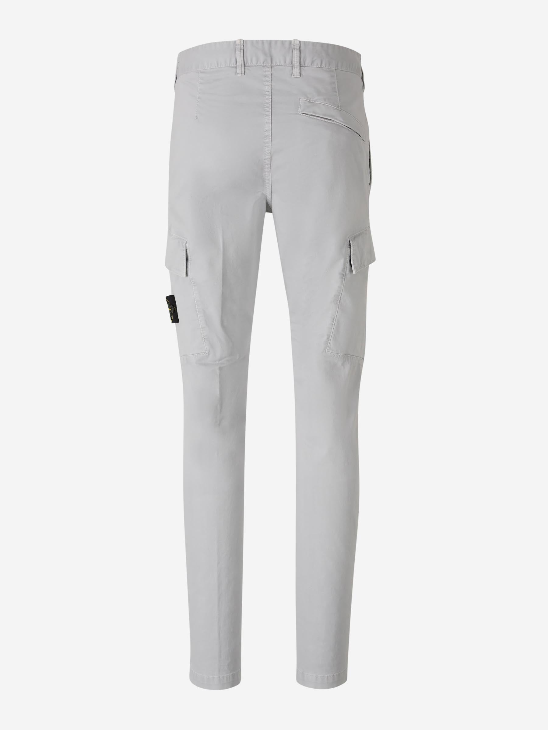 Outlet online Stone Island Hombre Pantalones Cargo Stretch color Gris Claro sku 521-003278 03 - Foto 3