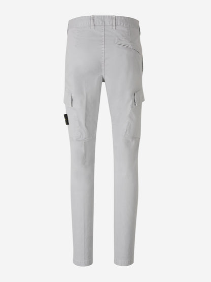 Outlet online Stone Island Hombre Pantalones Cargo Stretch color Gris Claro sku 521-003278 03 - Foto 3