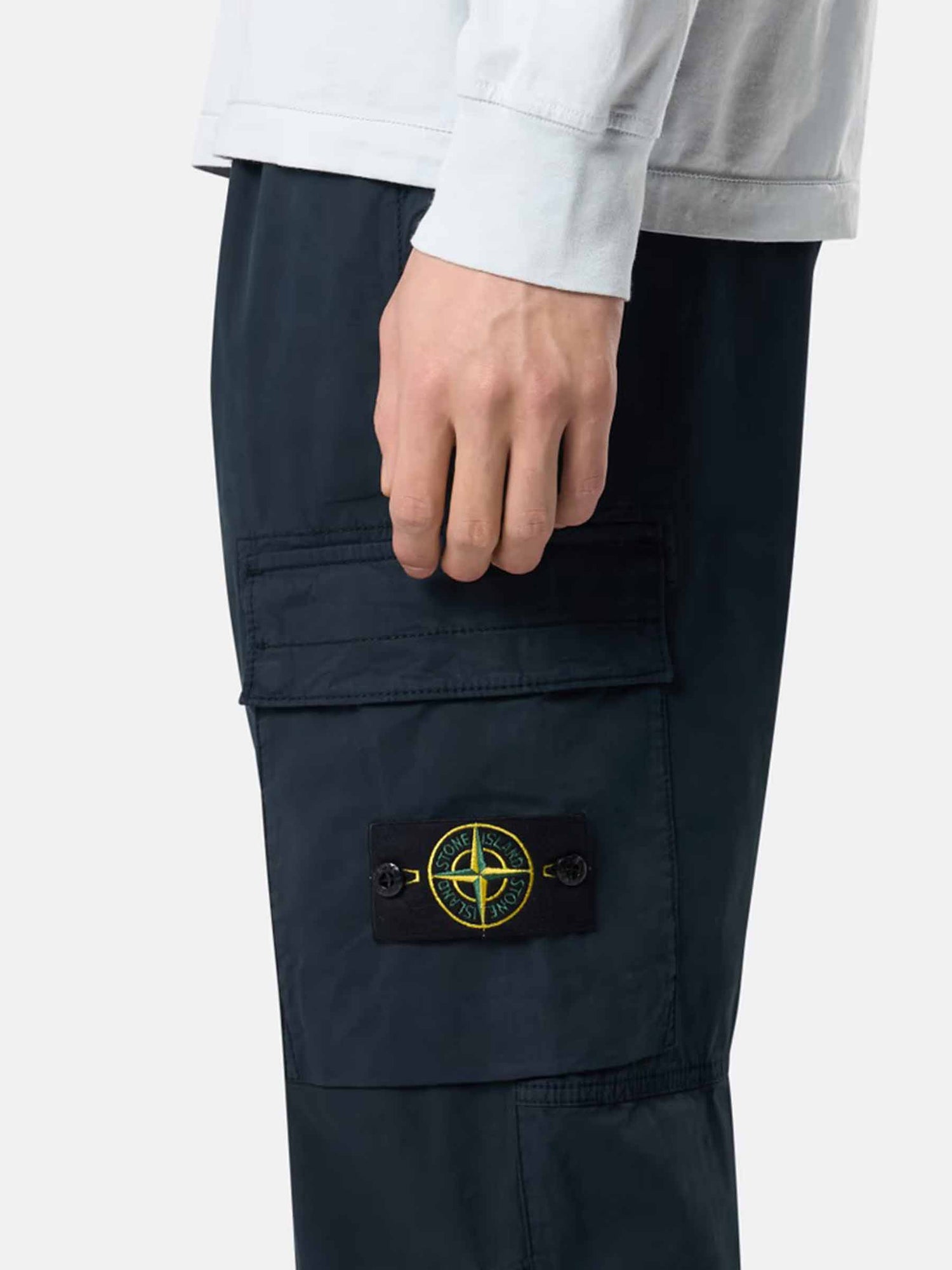 Outlet online Stone Island Hombre Pantalones Cargo Algodón color Azul Marino sku 521-003279 01 - Foto 3