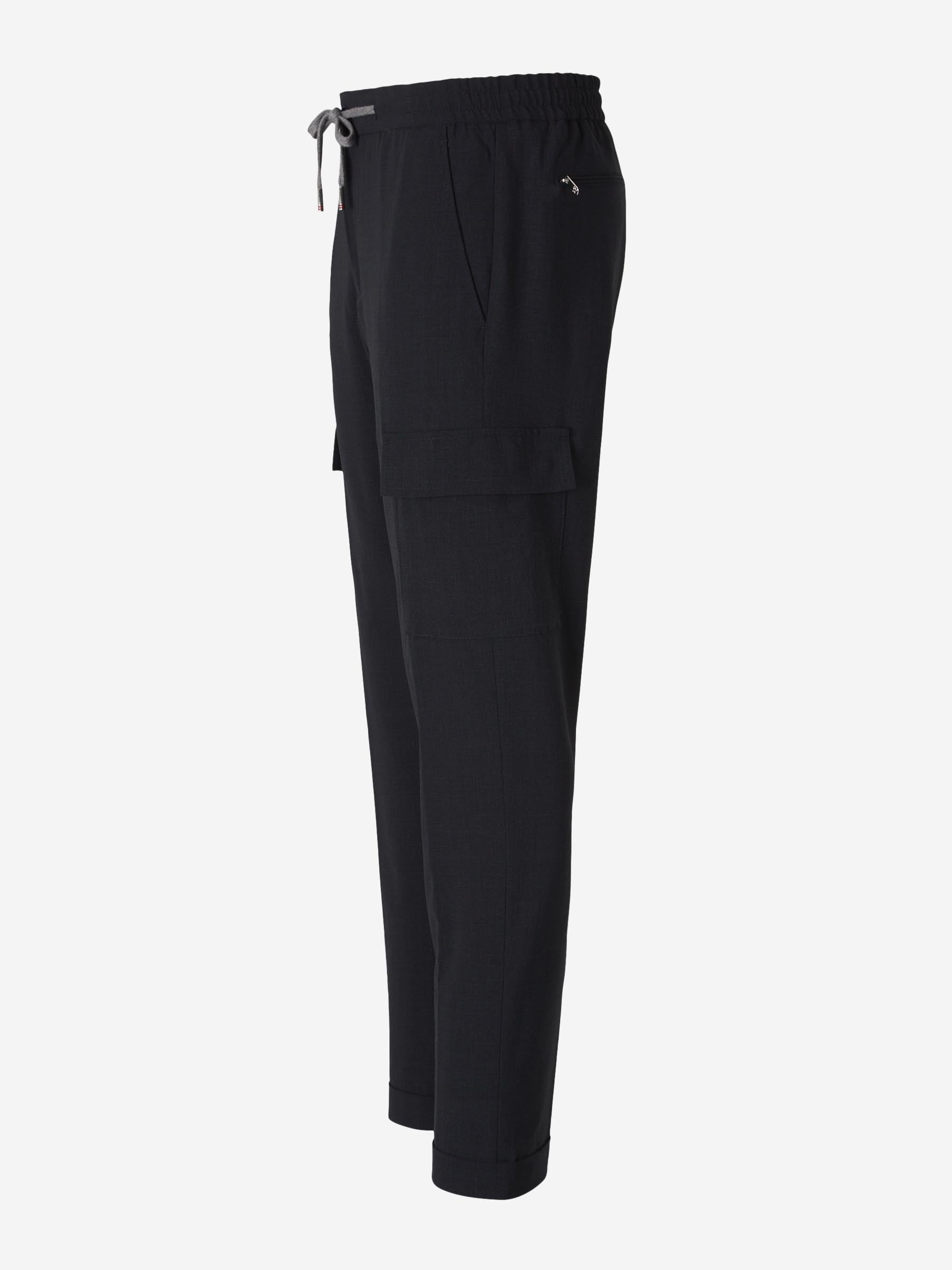 Marco Pescarolo Hombre Barcelona Pantalones Cargo Lana color Azul Noche sku 521-003282 01 - Foto 2
