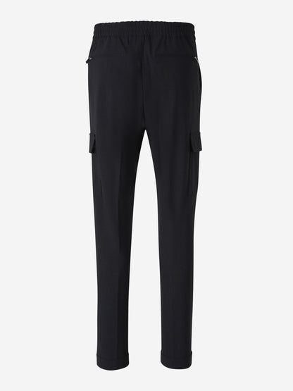 Marco Pescarolo Hombre Barcelona Pantalones Cargo Lana color Azul Noche sku 521-003282 01 - Foto 3