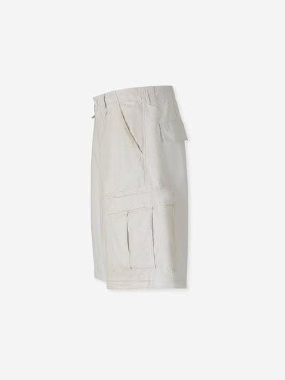 Outlet online Balenciaga Hombre Pantalones Cargo Anchos color Marfil sku 521-003294 01 - Foto 4