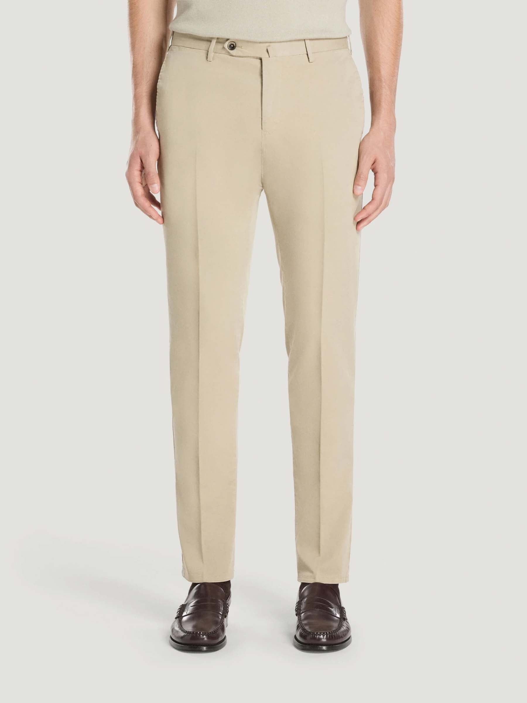 PT Torino Hombre Barcelona Pantalones Chinos Slim color Taupe sku 521-003301 02 - Foto 2