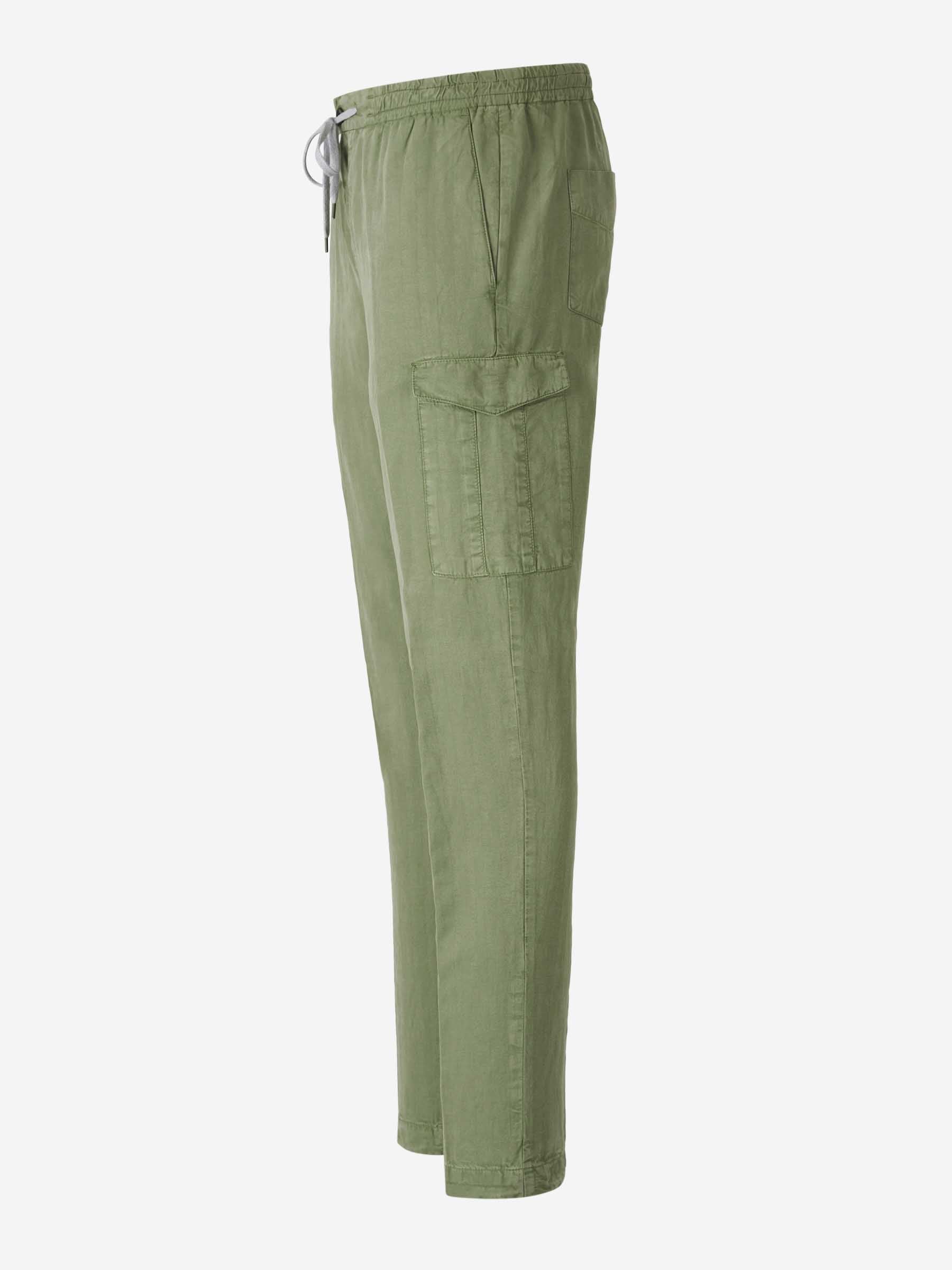 Outlet online PT Torino Hombre Pantalones Cargo Algodón color Verde sku 521-003302 02 - Foto 2