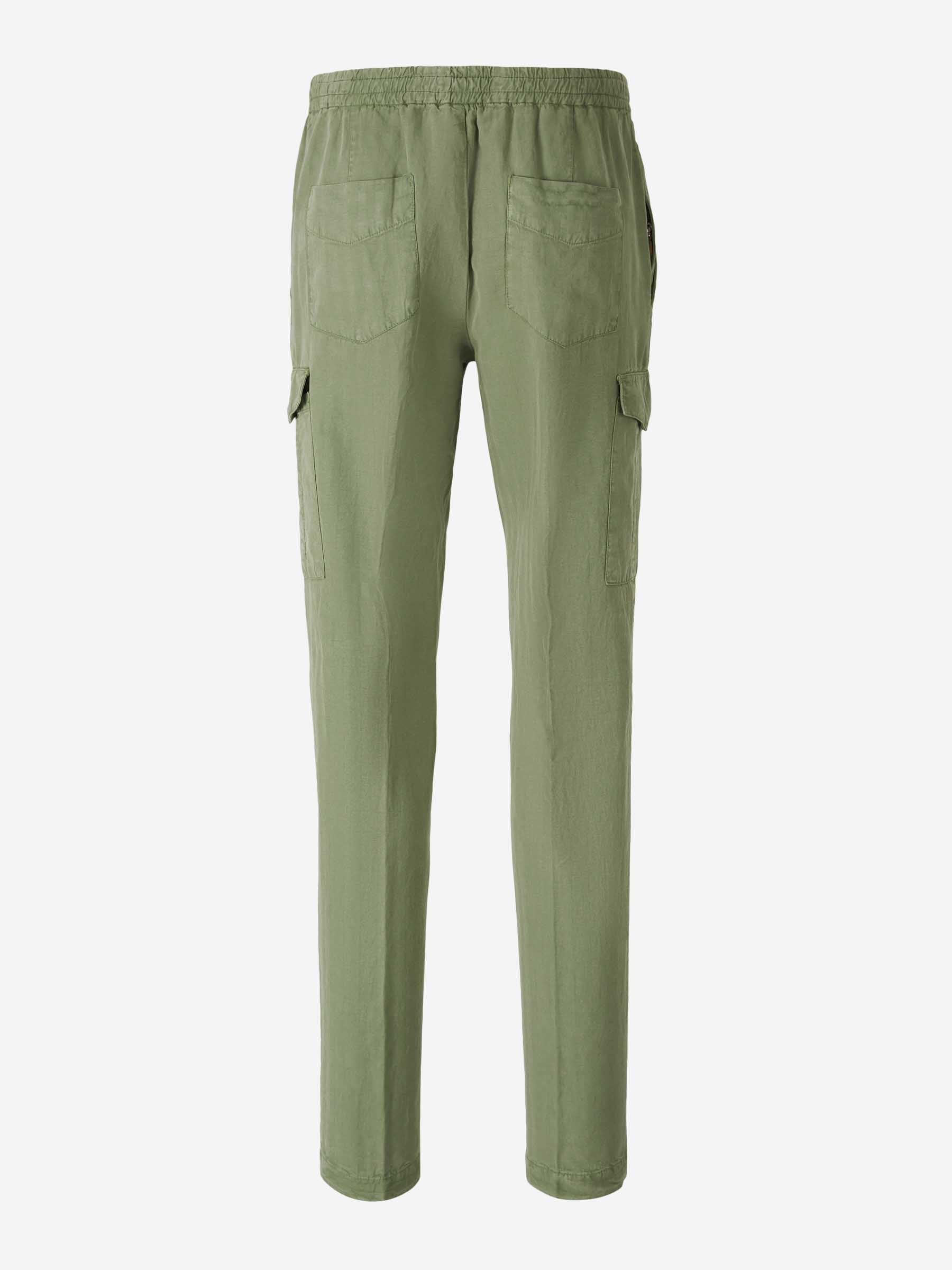 Outlet online PT Torino Hombre Pantalones Cargo Algodón color Verde sku 521-003302 02 - Foto 3