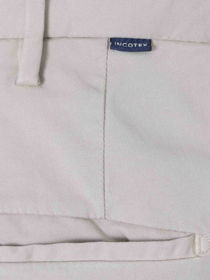 Outlet online Incotex Hombre Pantalones Chinos Algodón color Beige sku 521-003306 03 - Foto 3