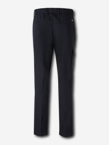 Outlet online Herno Hombre Pantalones Cargo Lona color Azul Noche sku 521-003337 02 - Foto 3