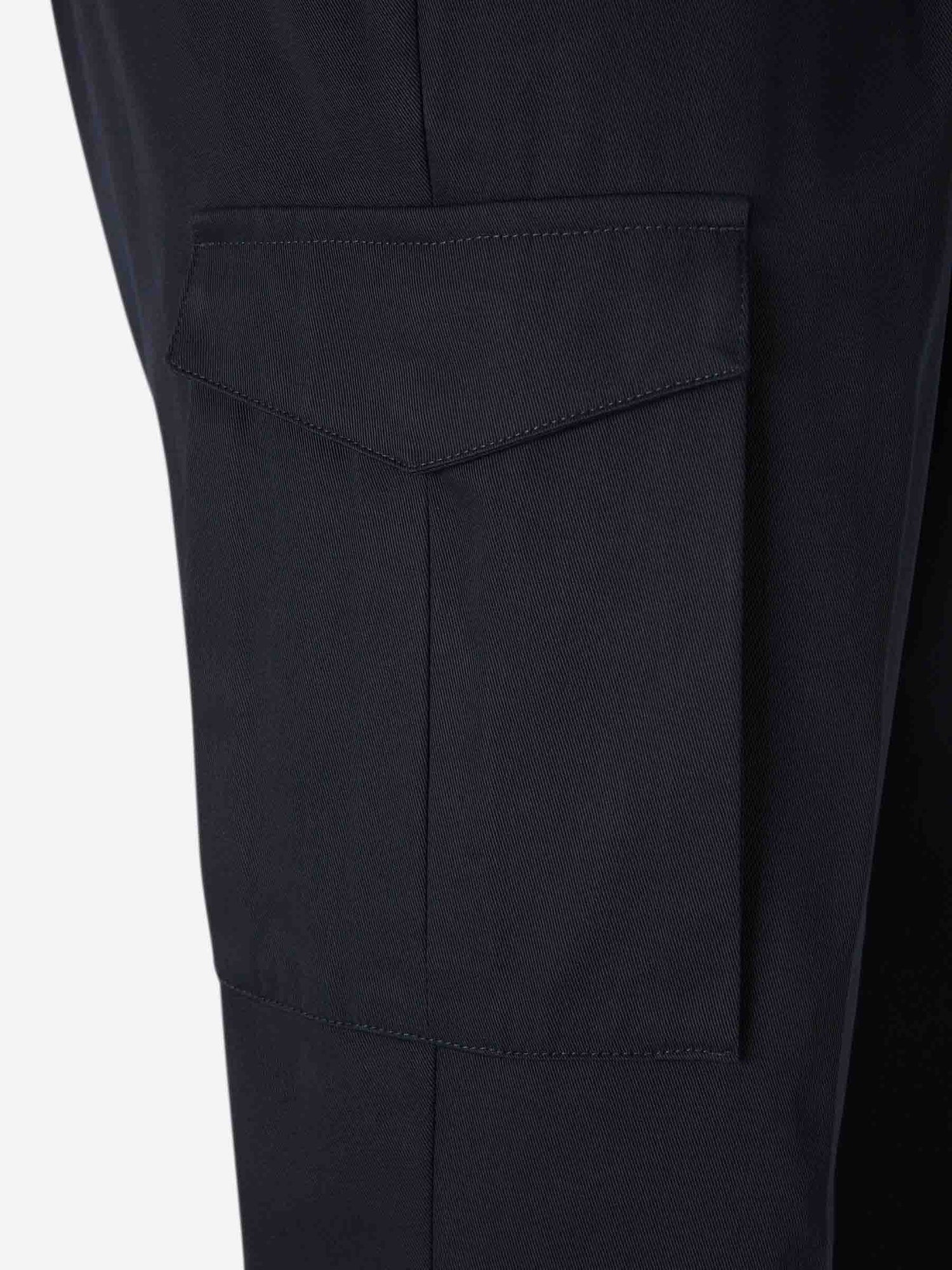 Outlet online Herno Hombre Pantalones Cargo Lona color Azul Noche sku 521-003337 02 - Foto 5