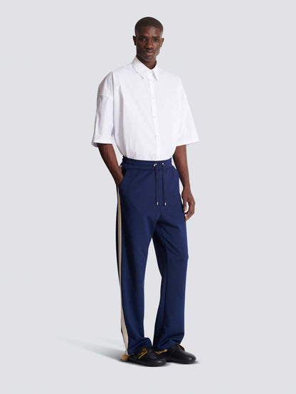 Outlet online Balmain Hombre Joggers Algodón color Azul Marino sku 521-003362 01 - Foto 2