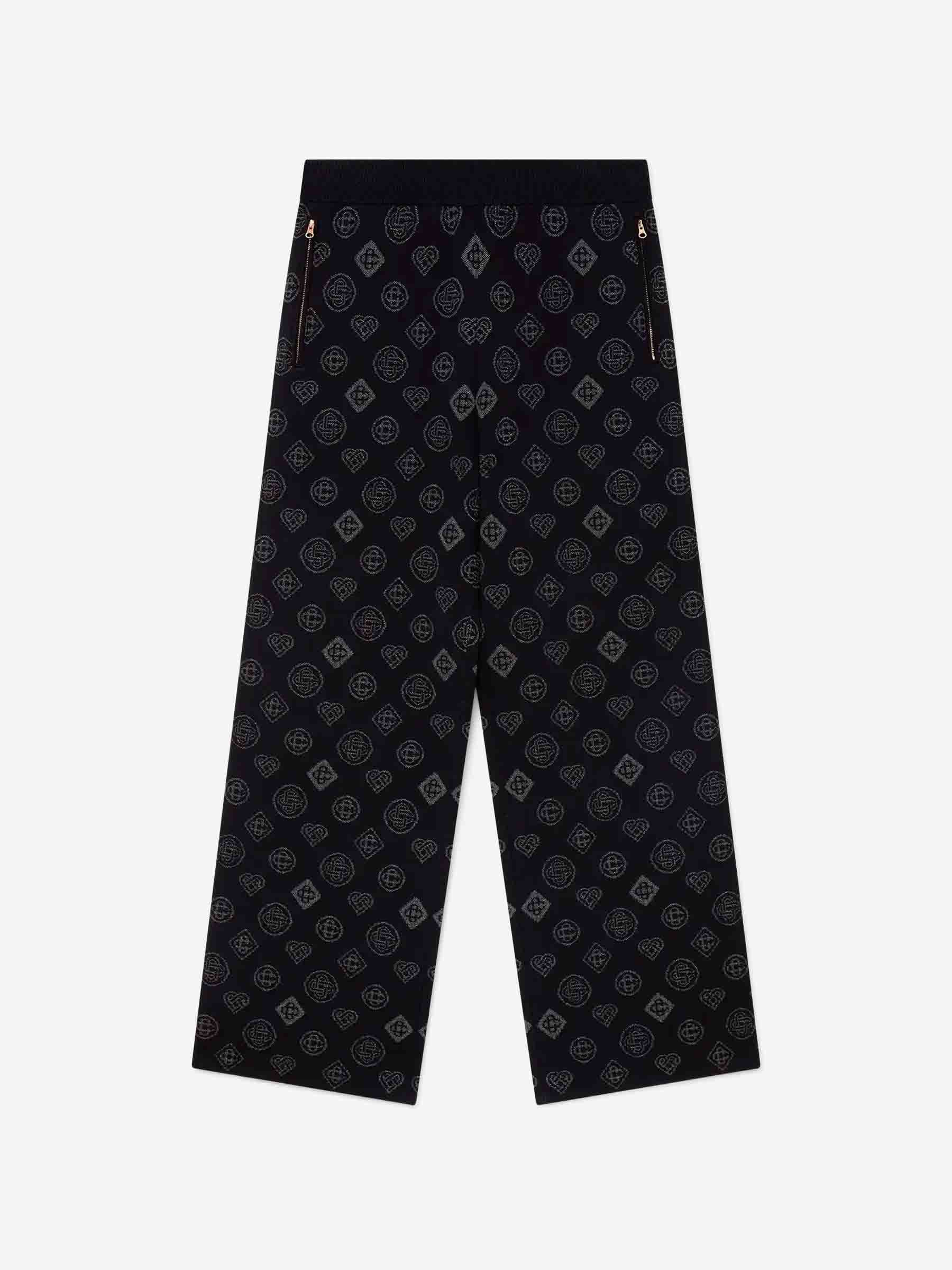 Outlet online Casablanca Hombre Pantalones Punto Monograma color Negro sku 521-003371 01 - Foto 1