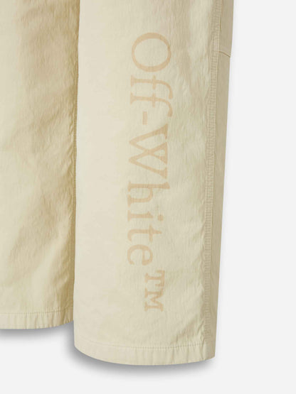 Outlet online Off-White Hombre Pantalones Anchos Cargo color Crema sku 521-003374 01 - Foto 5