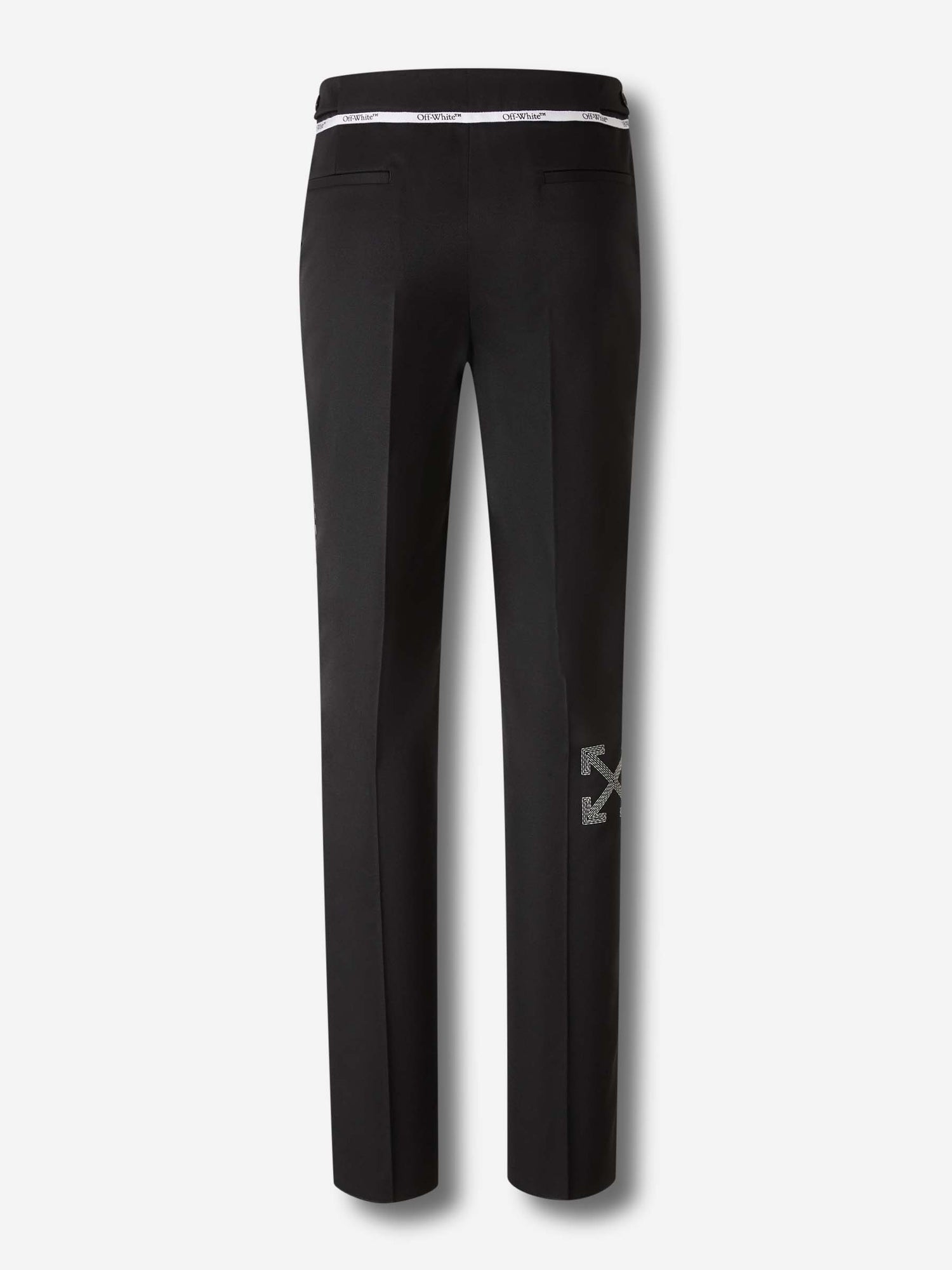 Outlet online Off-White Hombre Pantalones Rectos Lana color Negro sku 521-003376 01 - Foto 3