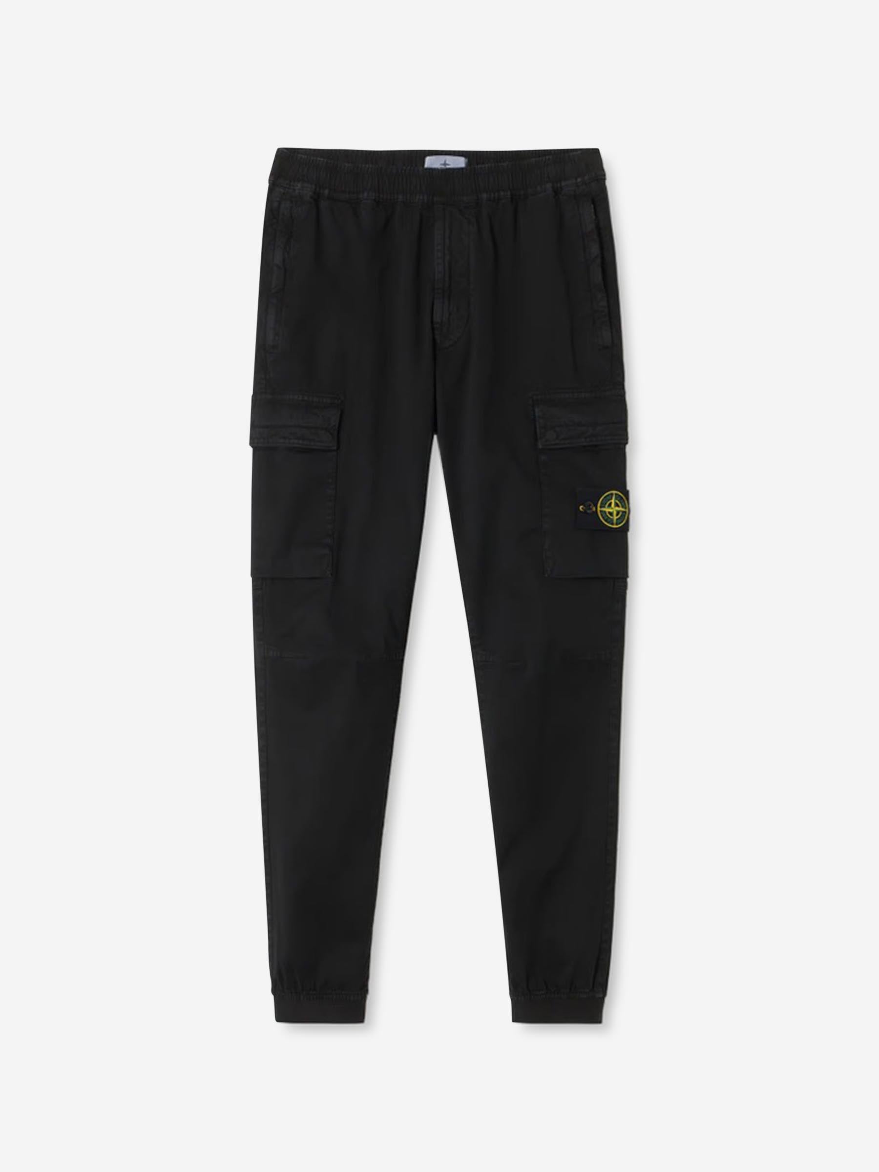 Outlet online Stone Island Hombre Pantalones Cargo Stretch color Negro sku 521-003378 03 - Foto 1