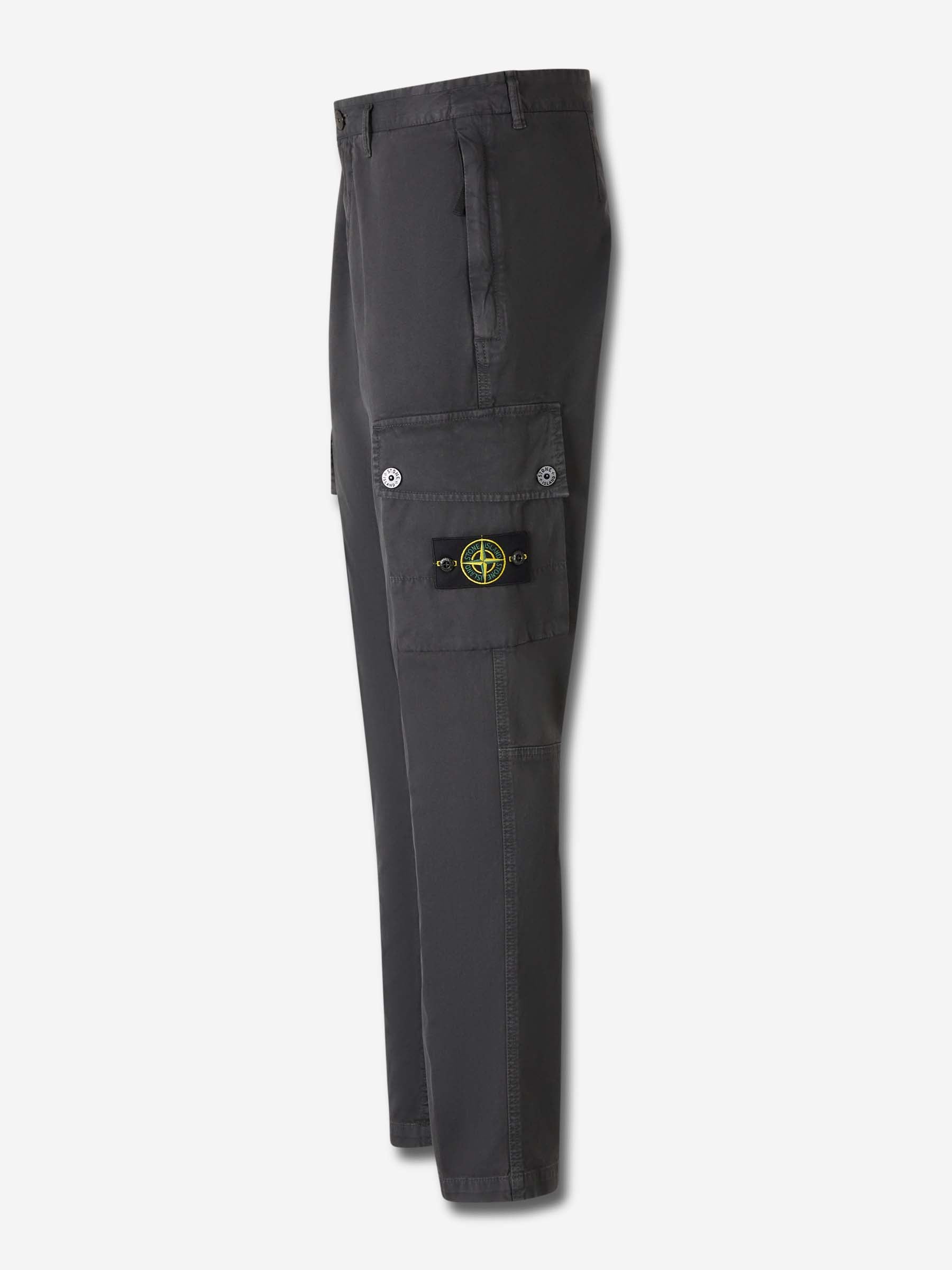 Stone Island Hombre Barcelona Pantalones Etiqueta Compass color Gris Piedra sku 521-003379 02 - Foto 2