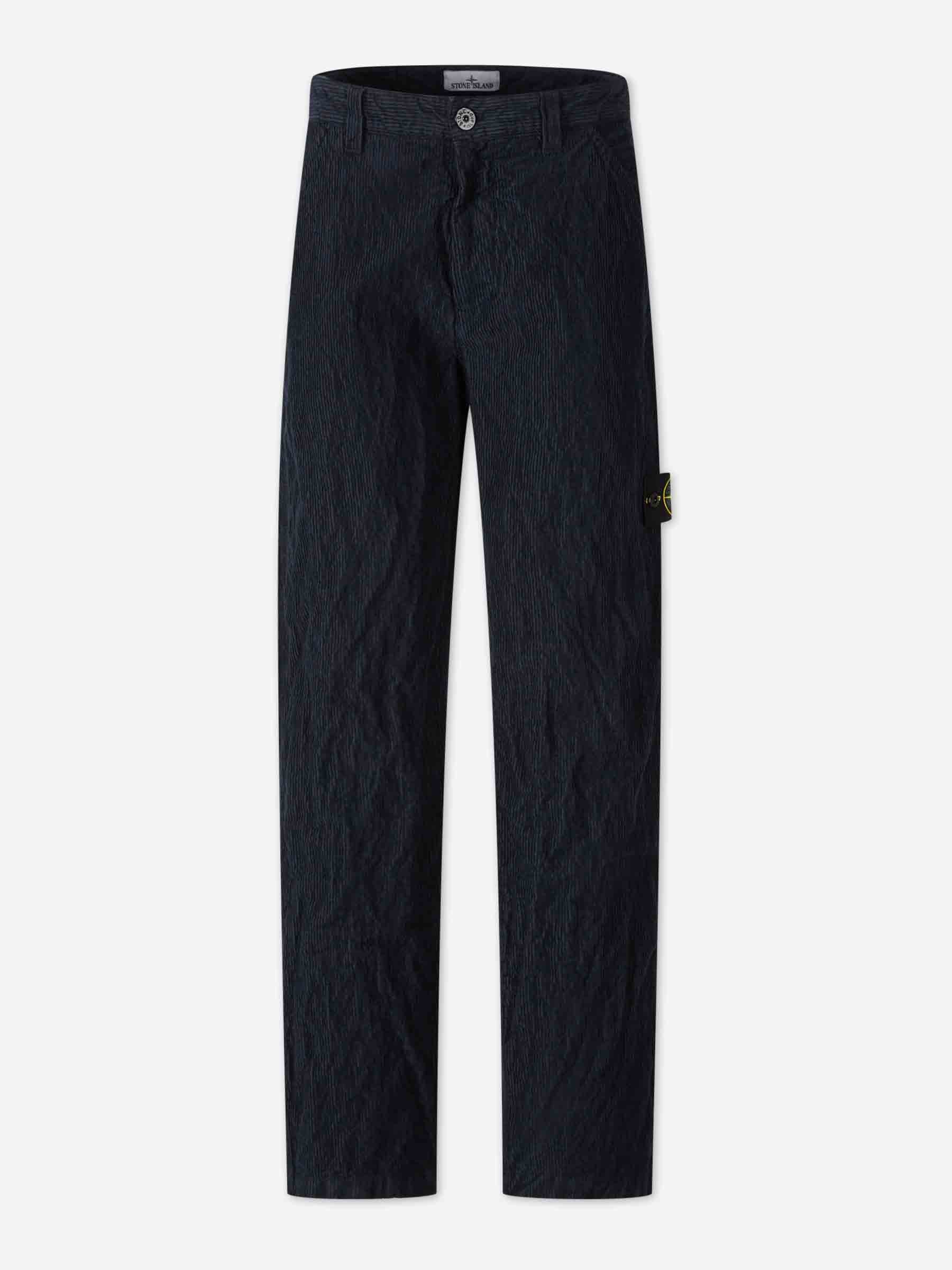 Outlet online Stone Island Hombre Pantalones Pana Rectos color Azul Noche sku 521-003385 01 - Foto 1