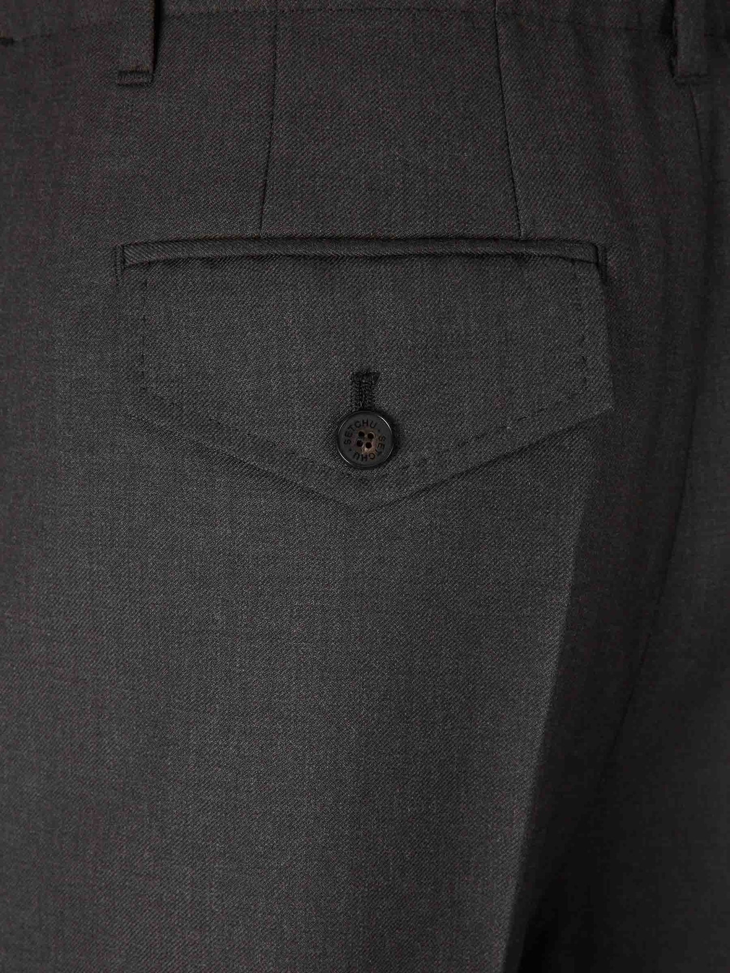 Outlet online Setchu Hombre Pantalones de Vestir Anchos color Gris Antracita sku 521-003466 01 - Foto 5