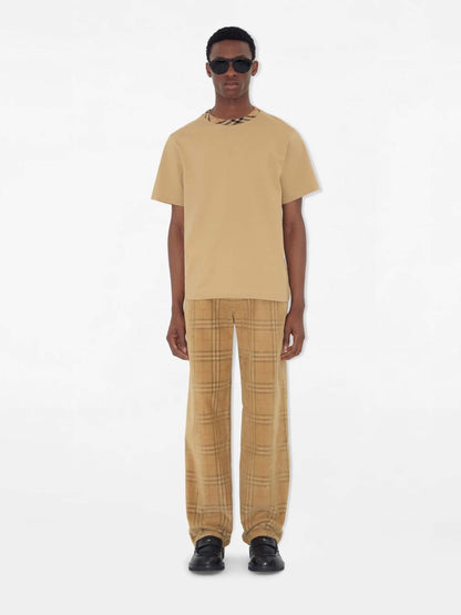 Outlet online Burberry Hombre Pantalones Pana Checked color Camel sku 521-003473 01 - Foto 2