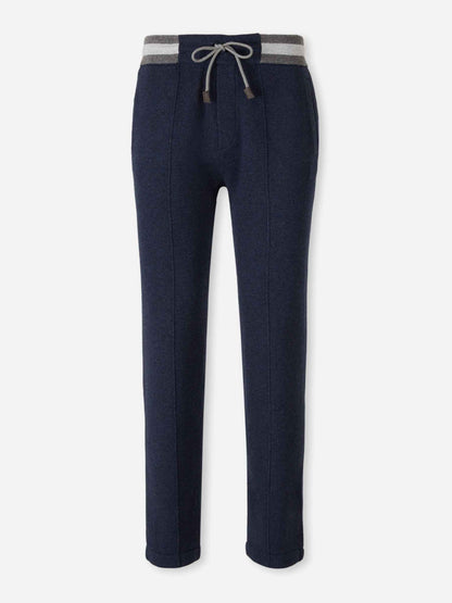 Outlet online Gran Sasso Hombre Joggers Punto Lana color Azul Marino sku 521-003493 02 - Foto 1