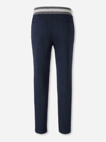 Outlet online Gran Sasso Hombre Joggers Punto Lana color Azul Marino sku 521-003493 02 - Foto 2