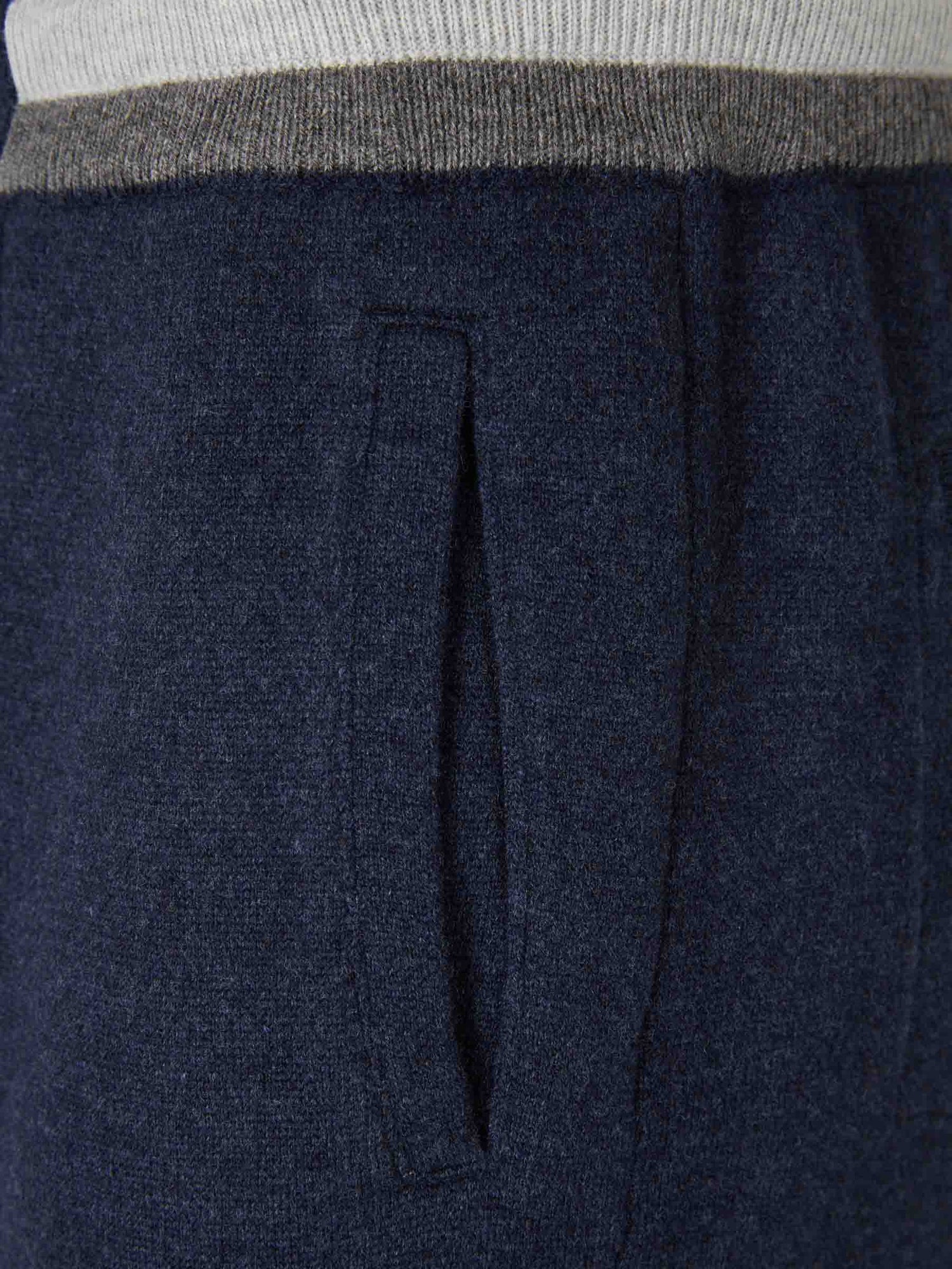 Outlet online Gran Sasso Hombre Joggers Punto Lana color Azul Marino sku 521-003493 02 - Foto 3