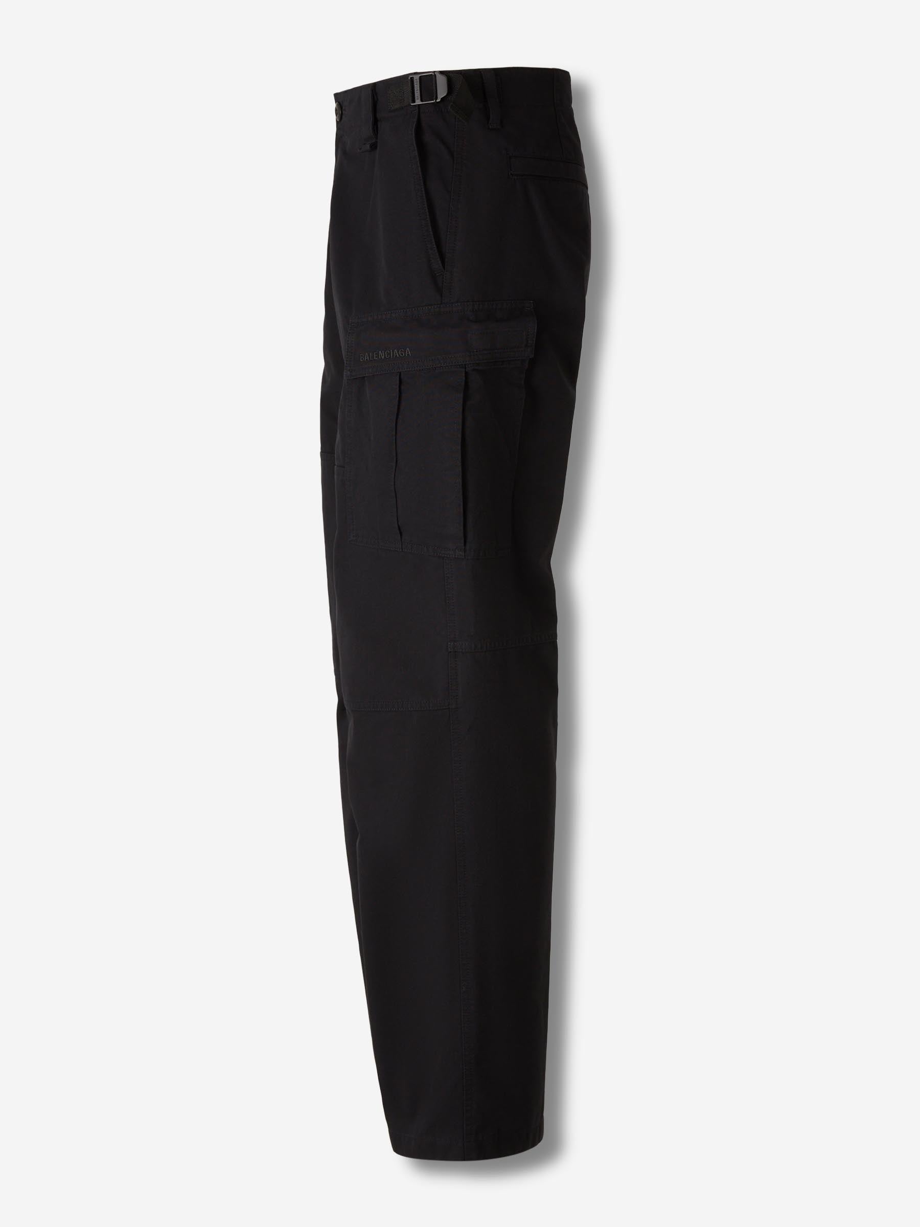 Outlet online Balenciaga Hombre Pantalones Anchos Cargo color Negro sku 521-003504 01 - Foto 2