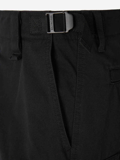 Outlet online Balenciaga Hombre Pantalones Anchos Cargo color Negro sku 521-003504 01 - Foto 4