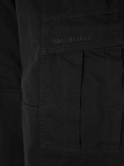 Outlet online Balenciaga Hombre Pantalones Anchos Cargo color Negro sku 521-003504 01 - Foto 5