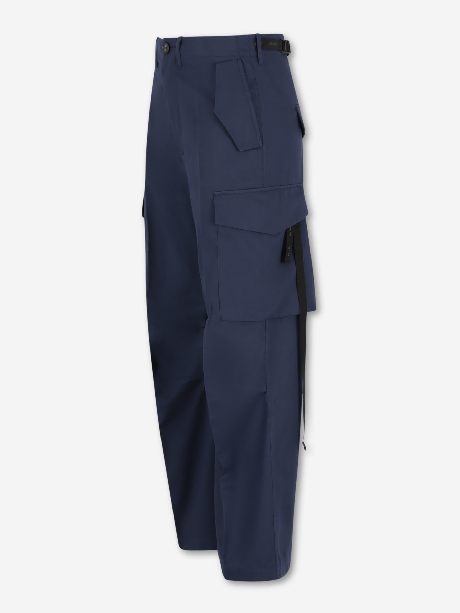 Setchu Hombre Barcelona Pantalones Anchos Cargo color Azul Marino sku 521-003522 01 - Foto 4
