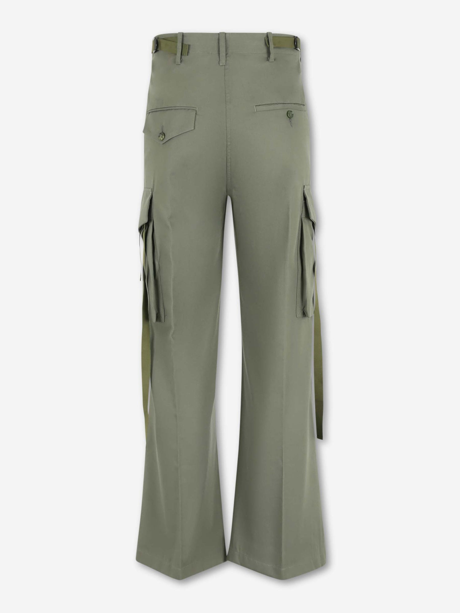 Setchu Hombre Barcelona Pantalones Anchos Cargo color Verde Militar sku 521-003522 02 - Foto 2