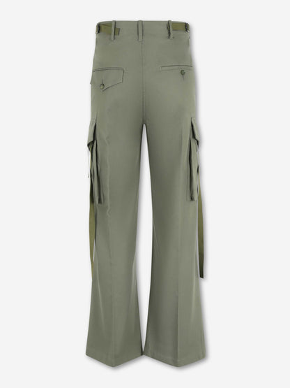 Setchu Hombre Barcelona Pantalones Anchos Cargo color Verde Militar sku 521-003522 02 - Foto 2