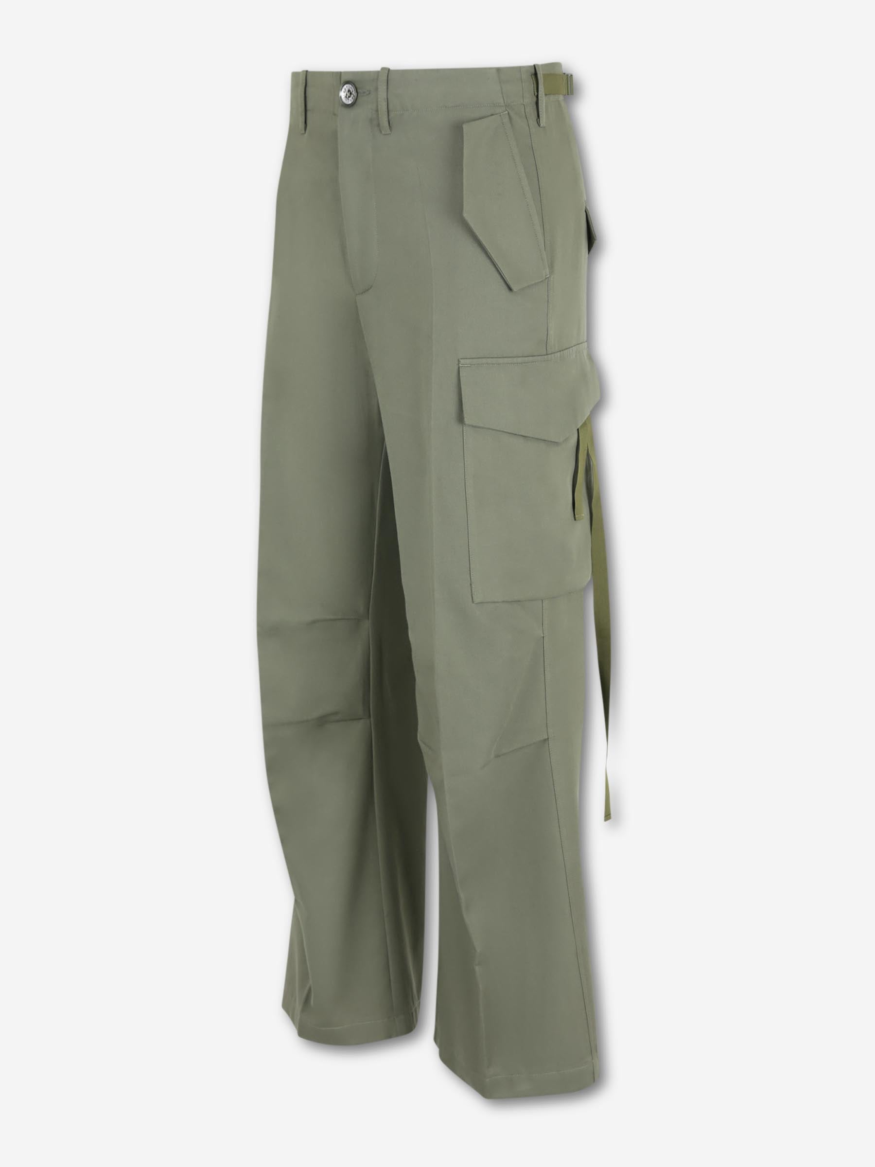 Setchu Hombre Barcelona Pantalones Anchos Cargo color Verde Militar sku 521-003522 02 - Foto 4