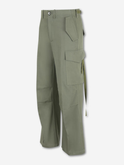 Setchu Hombre Barcelona Pantalones Anchos Cargo color Verde Militar sku 521-003522 02 - Foto 4