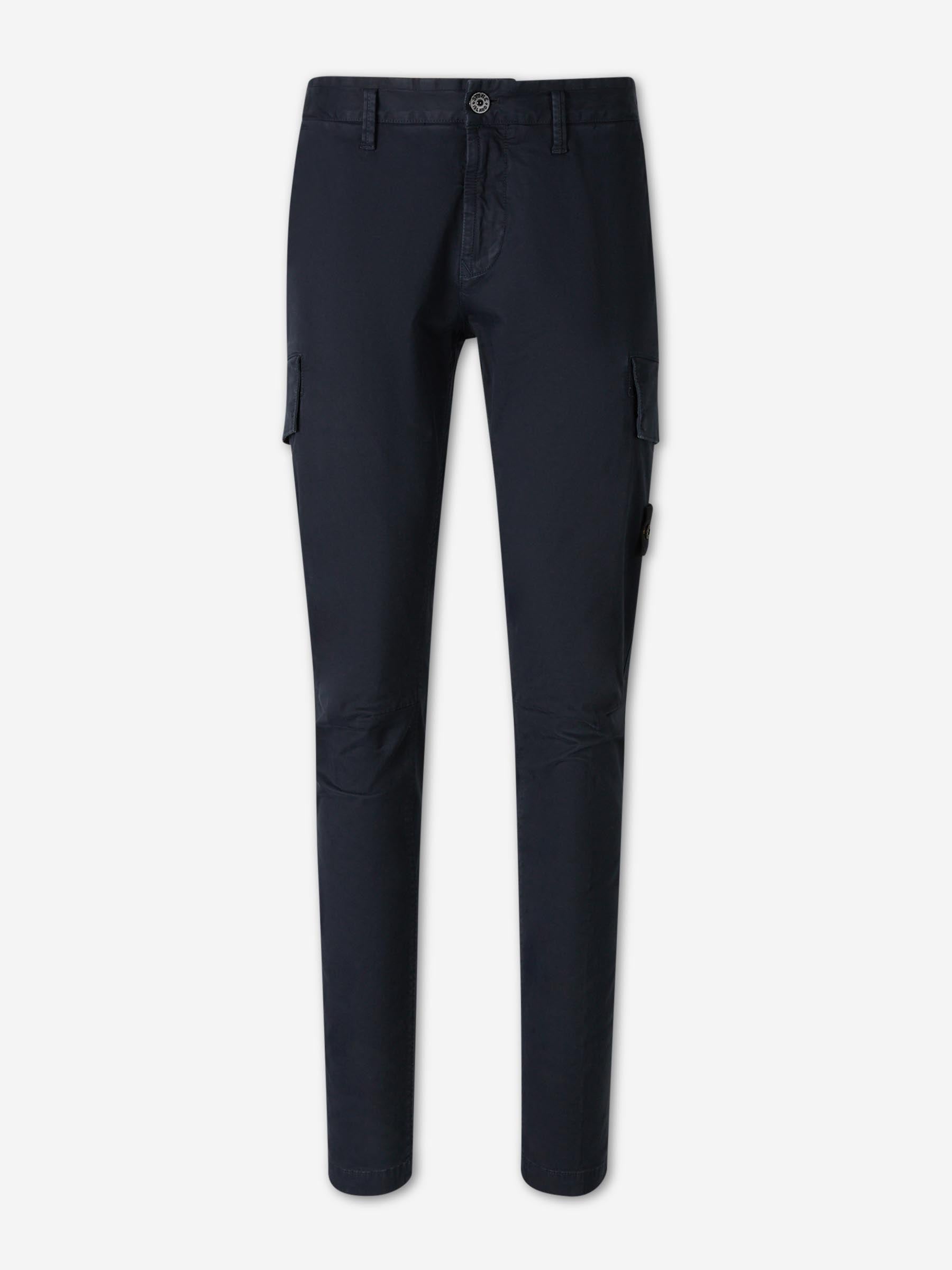 Outlet online Stone Island Hombre Pantalones Chinos Algodón color Azul Noche sku 521-003538 01 - Foto 1