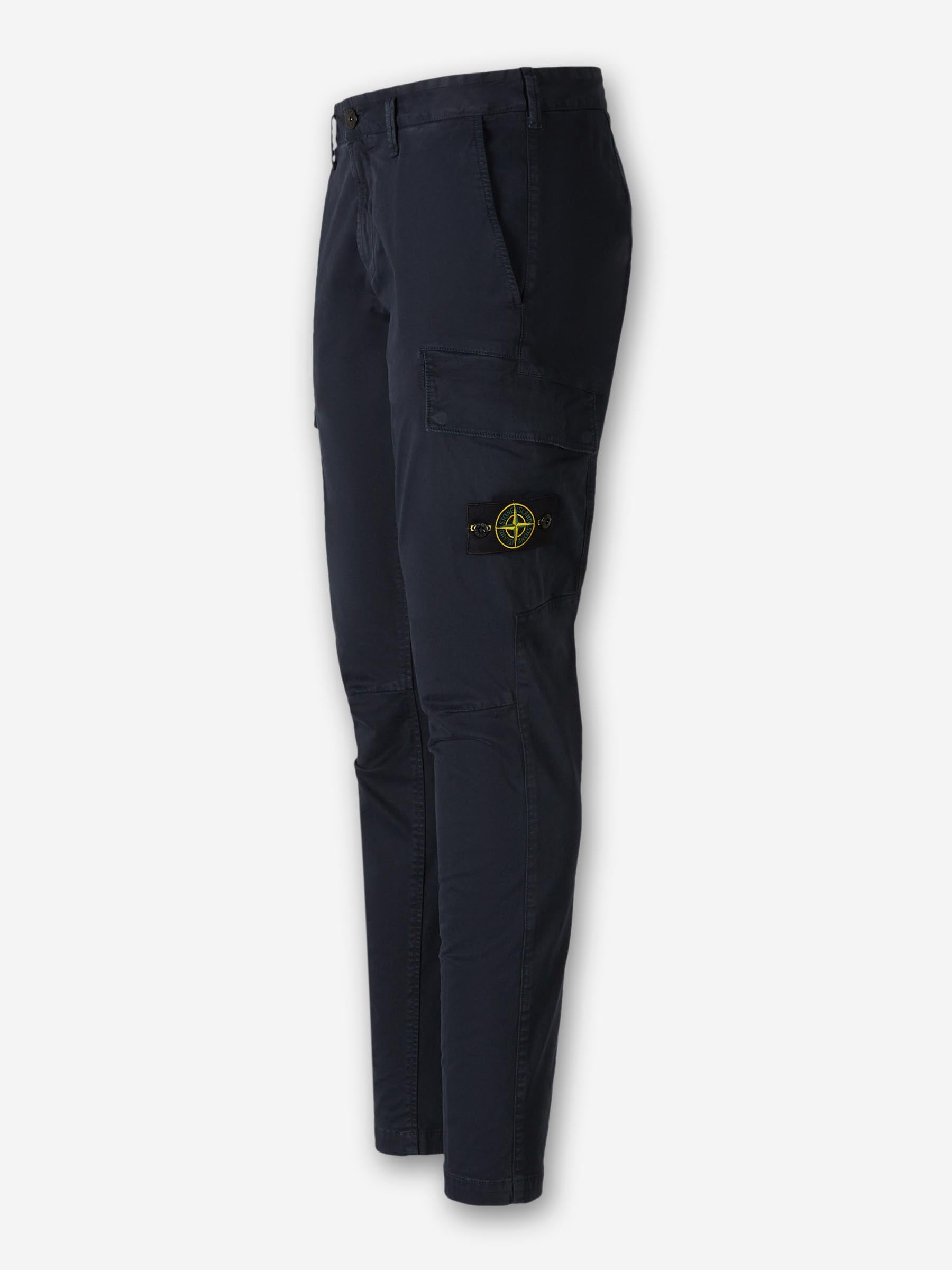 Outlet online Stone Island Hombre Pantalones Chinos Algodón color Azul Noche sku 521-003538 01 - Foto 2