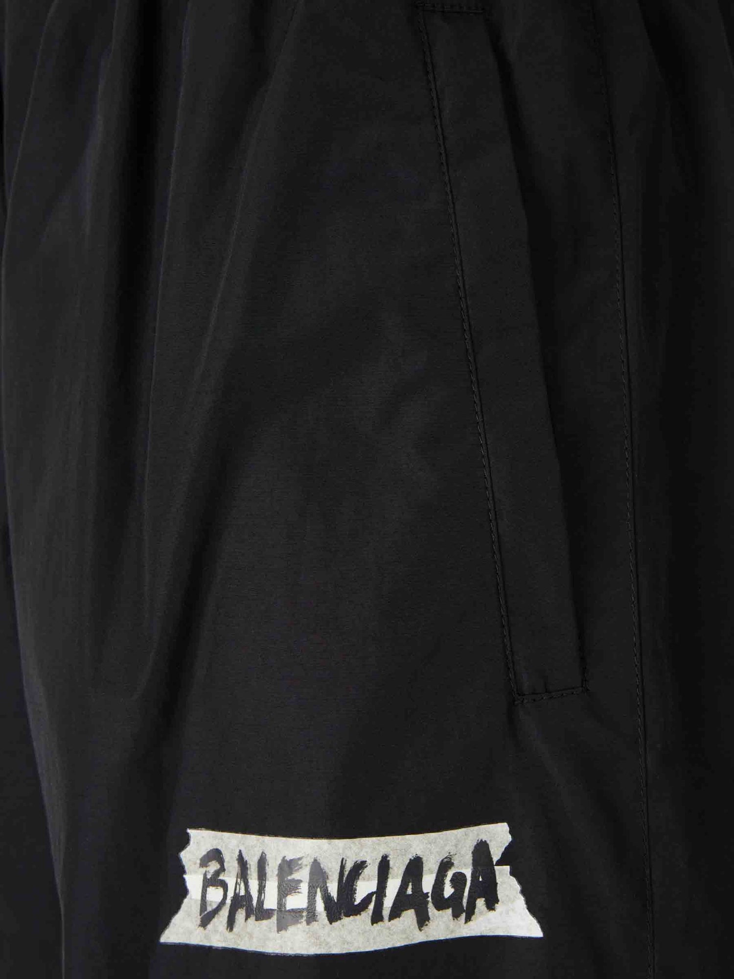 Outlet online Balenciaga Hombre Pantalones Masking Tape color Negro sku 521-003573 01 - Foto 4