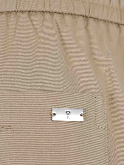 Ami Paris Hombre Barcelona Pantalones Anchos color Camel sku 521-003578 01 - Foto 4