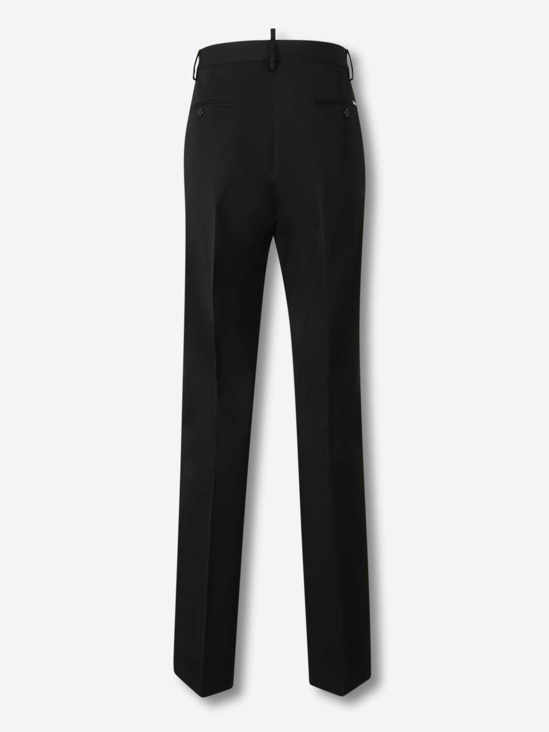 Outlet online Dsquared2 Hombre Pantalones Rectos Lana color Negro sku 521-003590 01 - Foto 2