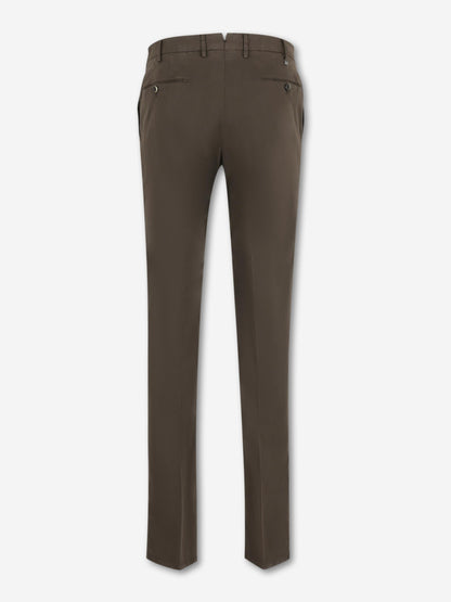 PT01 Hombre Barcelona Pantalones Chinos Algodón color Marrón Oscuro sku 521-003623 06 - Foto 2