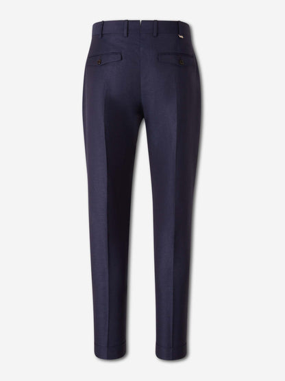 Outlet online PT01 Hombre Pantalones Rectos Pinzas color Azul Noche sku 521-003626 02 - Foto 2