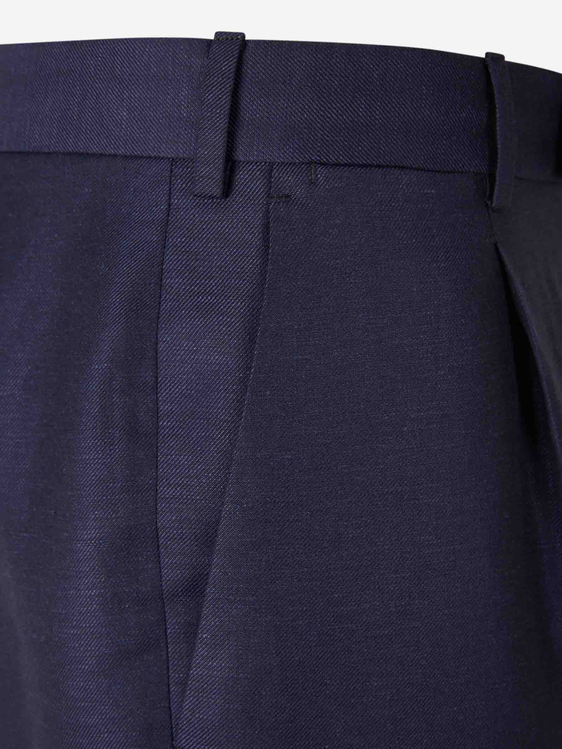 Outlet online PT01 Hombre Pantalones Rectos Pinzas color Azul Noche sku 521-003626 02 - Foto 3
